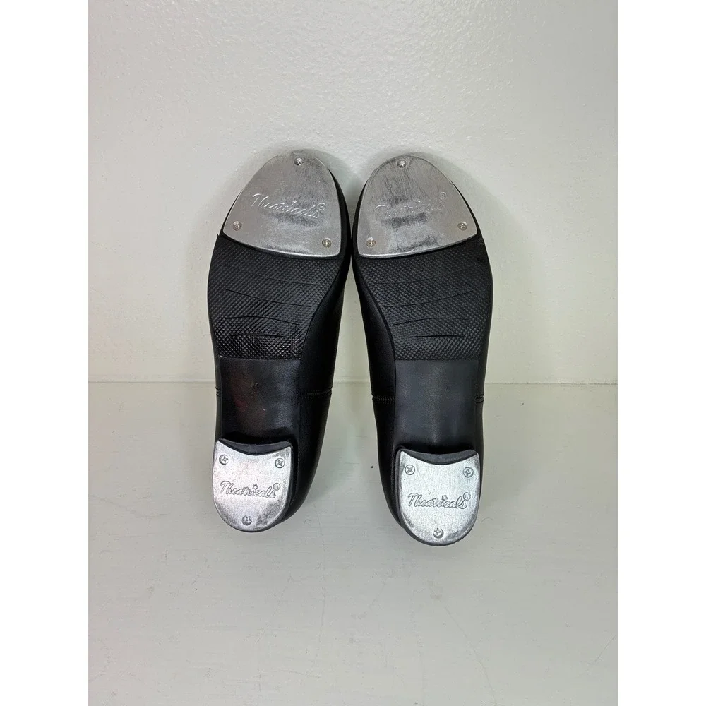Theatricals Tap Shoes Kids 7.0 Black T9500 Lace Up Dance Shoes